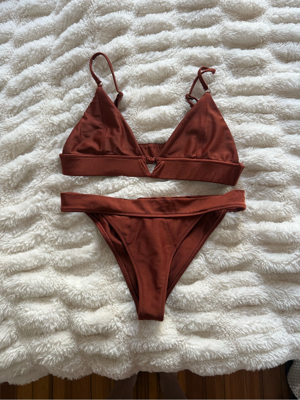 Lovewave Triangle Bikini Set - Rust